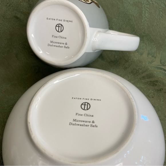 Day of the Dead style mug and bowl set by Eaton Fine Dining. No chips or cracks. - Picture 6 of 8